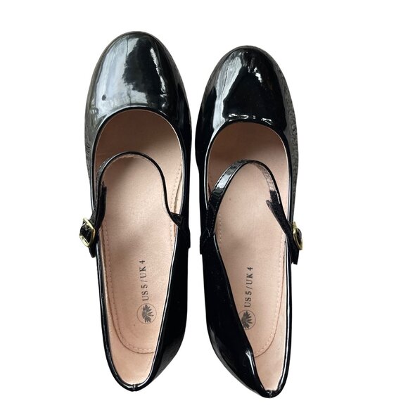 Shoeslocker Other - Shoeslocker Girls Mary Jane Shoes Patent Leather Ballerina Flats  Size 5
